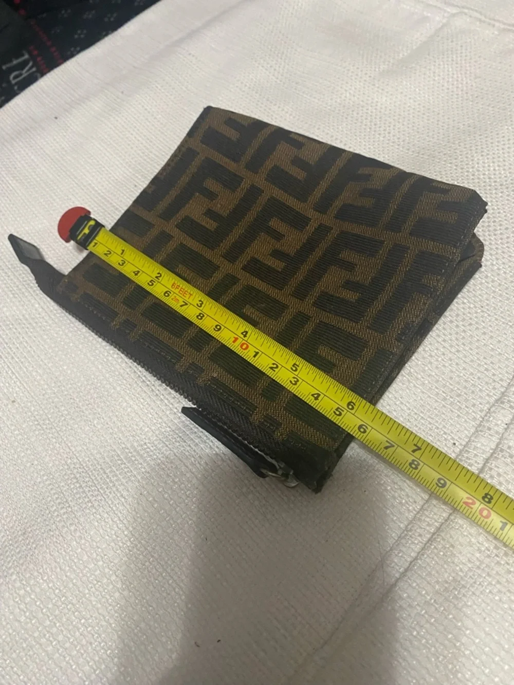 Fendi Brown Monogram Coin Pouch and Mini Pouch) Both Authentic. - Picture 12 of 15